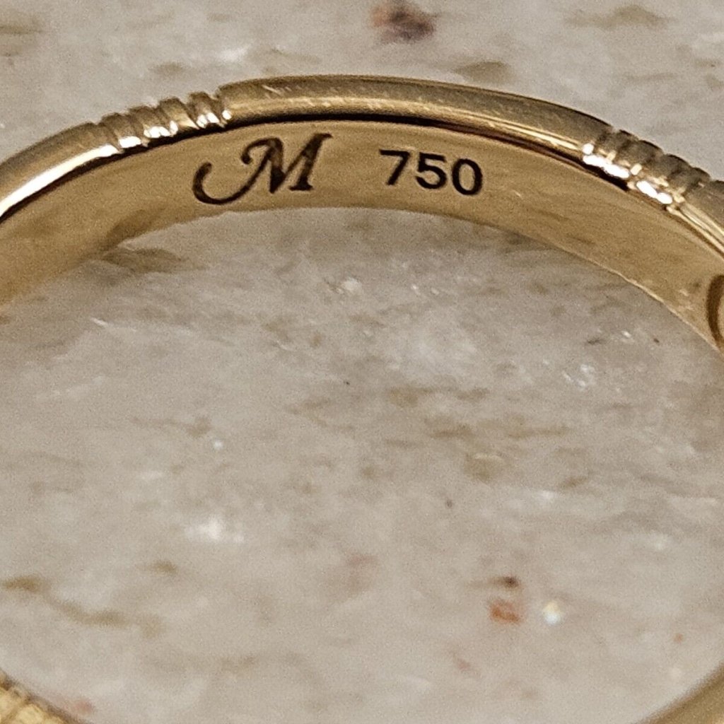 New Monica Rich Kosann Carpe Diem Seize The Day Poesy Stackable 18k Gold Ring 4 — image 7 of 8
